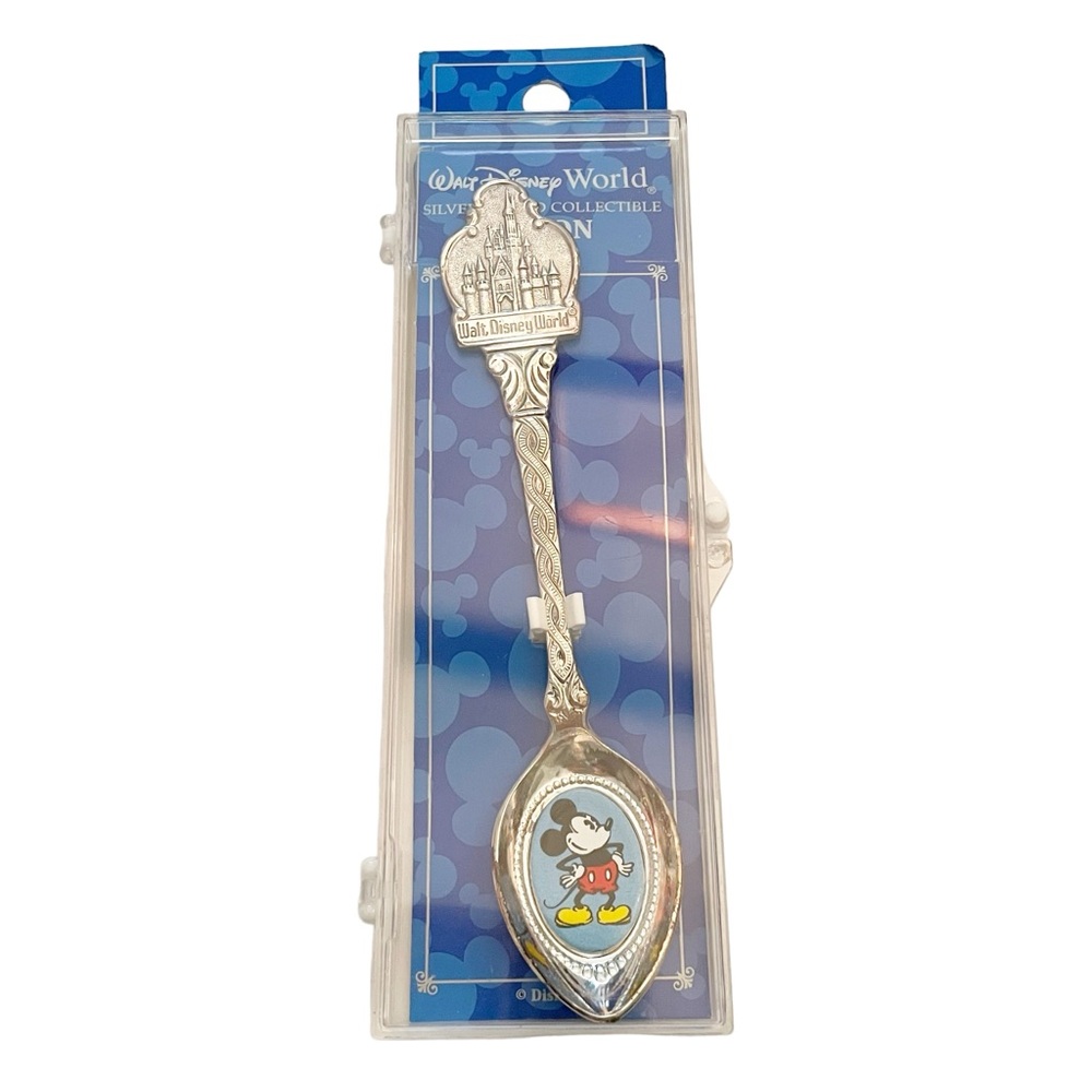 Vintage Silver Walt Disney World Mickey Mouse Collectible Spoon NEW